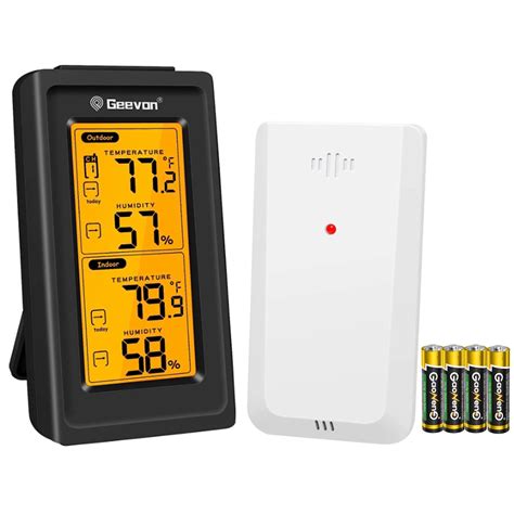 Geevon Indoor Outdoor Thermometer Wireless Digital Thermometer