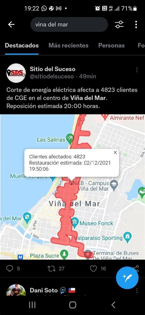 CGE Clientes on Twitter Informamos a nuestros clientes de ViñadelMar