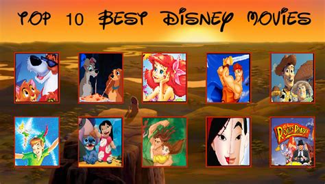 My Top 10 Disney Movies Meme By Muggle Gem Princess On Deviantart