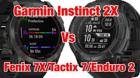 Garmin Instinct 2X Vs Fenix 7X Enduro 2 Tactix 7 Is The Upgrade Worth