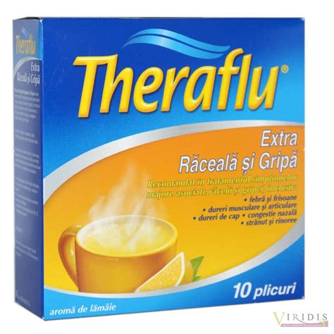 Theraflu Extra Raceala Si Gripa X 10 Pulbere Solutie Orala