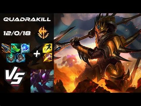 JUNGLE Jarvan IV Vs Kha Zix QUADRAKILL NA Challenger Patch 14 11