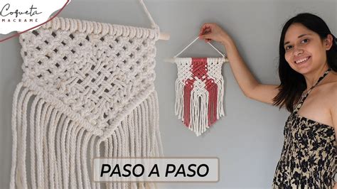 Aprende macrame desde cero Crea un tapiz pequeño y elegante Coqueta