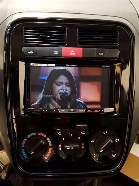 Moldura Painel Dvd Din Mp Fiat Punto A Black Piano R