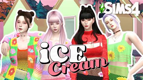 The Sims 4 CAS BLACKPINK ICE CREAM EDITION CC Links PYONGSIMS