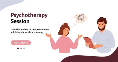 Vector Banner Psychotherapy Session Concept 6792881 Vector Art At Vecteezy