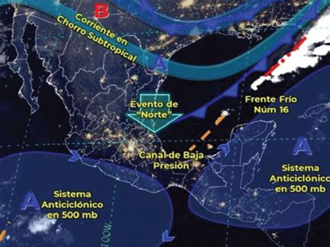 Prev N Frentes Fr Os Durante Temporada Invernal En M Xico