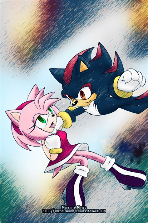 Shadow and Amy - Sonic the Hedgehog Fan Art (34478708) - Fanpop