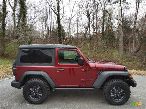 Snazzberry Pearl 2022 Jeep Wrangler Willys 4x4 Exterior Photo 143937846