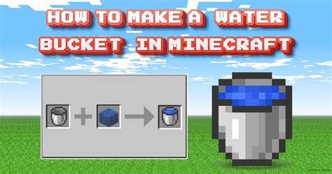 How To Make A Bucket Of Water In Minecraft