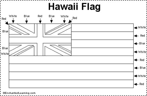 Hawaii Flag Printout