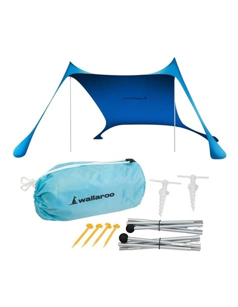 Wallaroo Beach Tent Canopy Sunshade 2m X 2m In Blue | MYER