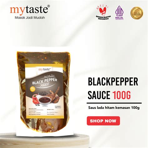 Jual My Taste Blackpepper Sauce Saus Lada Hitam Kemasan 100 Gram