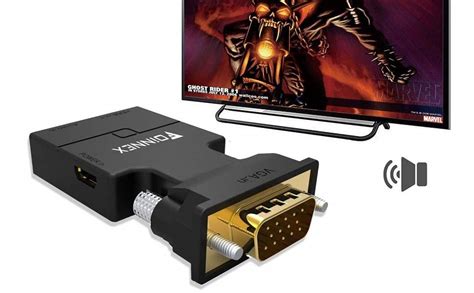 Adaptateur VGA Vers HDMI Avec Audio Sortie PC VGA Vers TV Moniteur