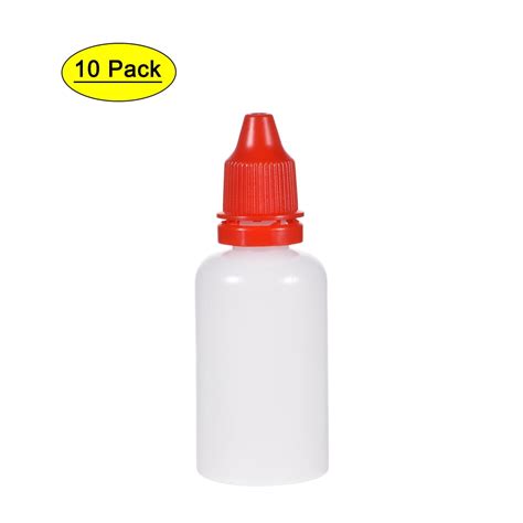 Uxcell Plastic 30ml 1 Oz Small Mouth Drop Bottle Red 10 Pack Walmart