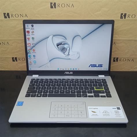 Jual Laptop 2nd ASUS E410M Intel Celeron N4020 4GB SSD 512GB MULUS