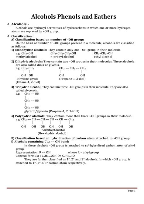 Solution Alcohols Phenols And Ethers Part Studypool