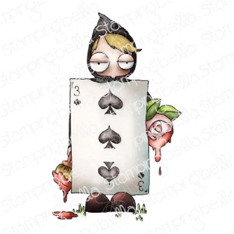 Set De Tampons En Caoutchouc Oddball Playing Card De Stamping Bella