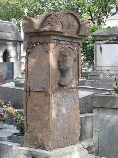 Terra Cotta Grave Monument With Image Of A Woman Monceau Flickr