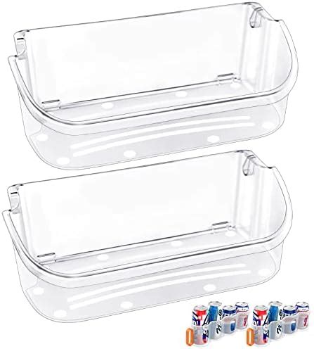 Pack Upgraded Refrigerator Door Bin Compatible With