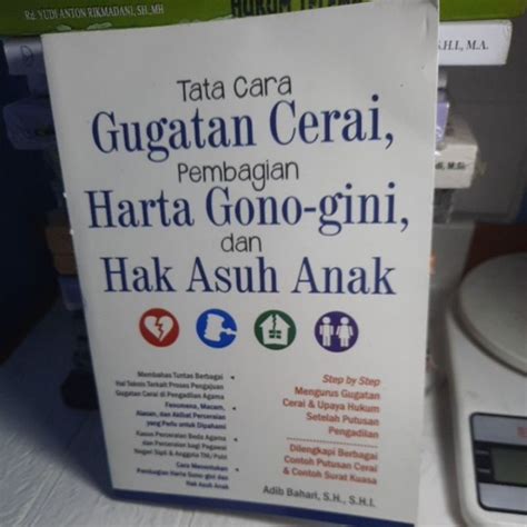 Jual Buku Tata Cara Gugatan Cerai Pembagian Harta Gono Gini Dan Hak