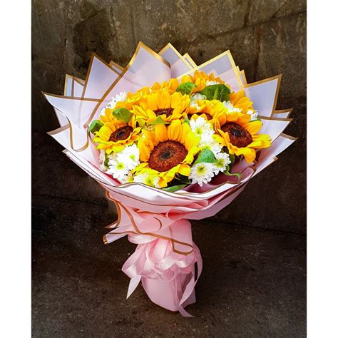 Sunflower Sunshine Bouquet - Tin's Flower Shop - Pangasinan