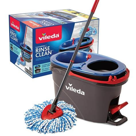 Vileda Easywring Rinseclean Spin Mop System Two Tank Bucket System Walmart Ca