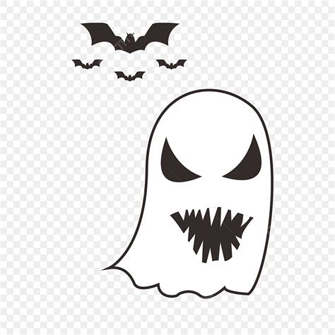 Cartoon Ghost Clipart Hd PNG, Cartoon Ghost Bat Material, Ghost ...