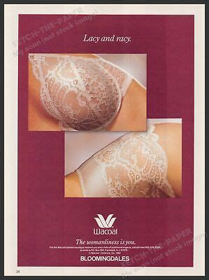 Wacoal Lingerie Bra Panties 1980s Print Advertisement Ad 1987 Lacy And Racy EBay