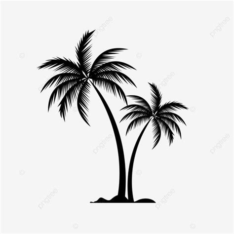 Palm Tree Trees Vector Art Png Palm Tree Silhouette Vector Palm Tree