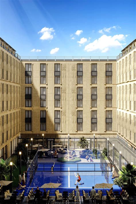 Padel à Paris Une Piste 5 étoiles éphémère Dans La Cour De L Hôtel Du Collectionneur