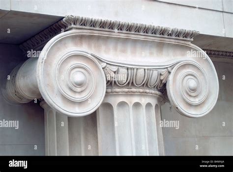 Ionic Capital Column Classical Greek Architecture Stock Photo Alamy