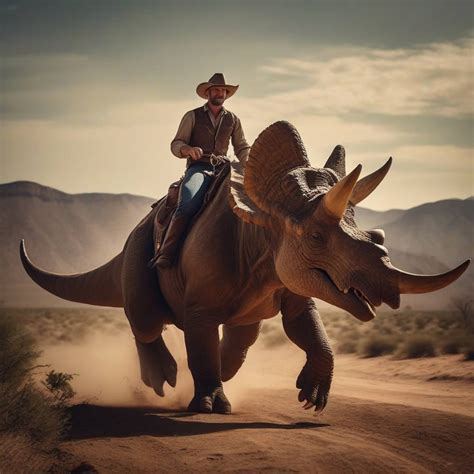 Sd Cowboy Riding A Triceratops By Socalsecrets On Deviantart