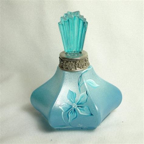 Vintage Unique Hand Painted French Perfume Bottle Signed And Numbered Pretty Perfume Bottles