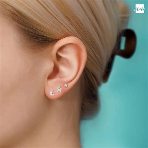 Boucles D Oreilles Minimalistes En Argent Ensemble Boule Toile De