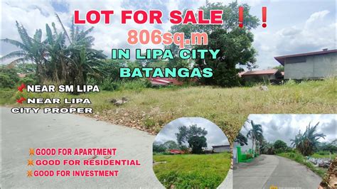 Lot For Sale Sq M At Brgy Sabang Lipa City Batangas Along Brgy