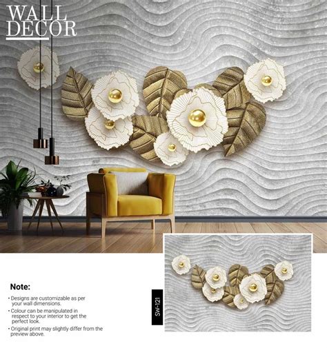 Floral Design Multicolor Printed Vinyl Wallpaper For Wall Decor At Rs