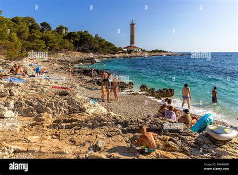 Der Strand In Der N He Des Leuchtturms Veli Rat Auf Der Insel Dugi Otok