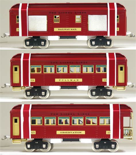 6 13400 6 13401 And 6 13402 Lionel Classics Red 323324325 Passenger