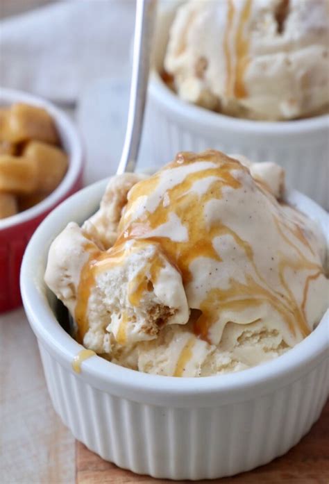 No Churn Apple Pie Ice Cream Recipe - WhitneyBond.com