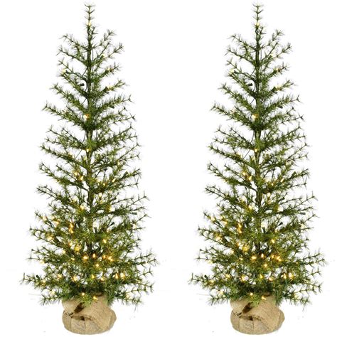 Fraser Hill Farm 3-ft. Farmhouse Fir Christmas Tree with Burlap Bag ...