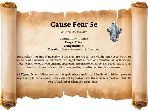 Cause Fear 5e Uses, Strategies, and More - Eternity TTRPG