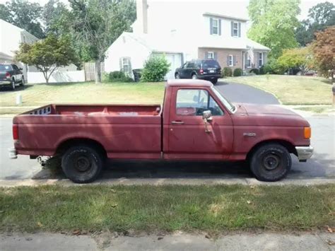 1987 F 150 Regular Cab Long Bed 4 9 Liter 6 Cylinder 4 Speed Manual 2wd Classic Ford F