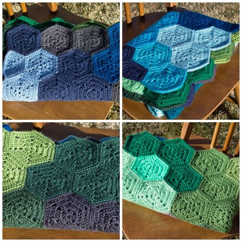 Crochet Hexagon Blanket Pattern and Tutorial