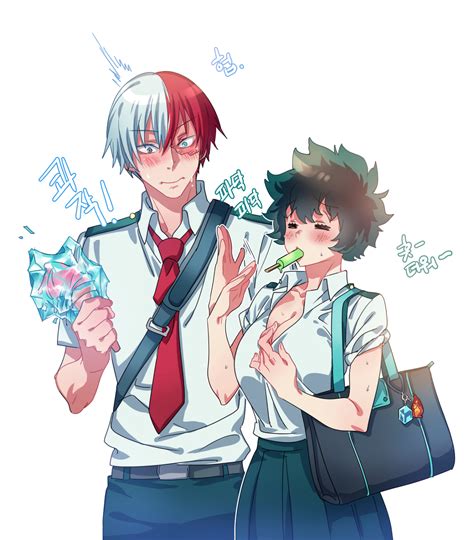 Femdeku And Todoroki Having Ice Cream My Hero Academia Know Your Meme