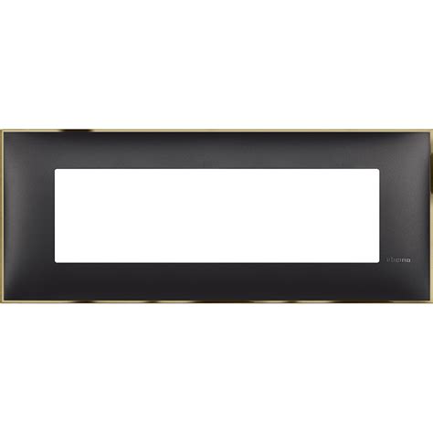 Classia Cover Plate 7 Modules Black Gold BT R4807BD 8005543638699