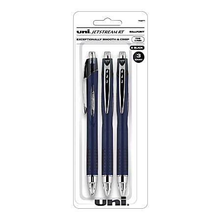 Uni Ball Jetstream Rt Retractable Ballpoint Pens Fine Point Mm Blue