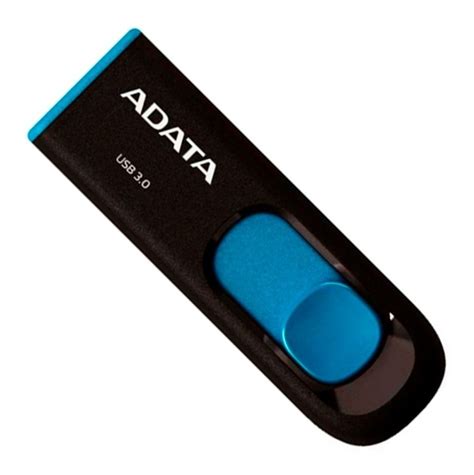 Adata Memorias Usb Gb Uv Retractil Negra Con Azul