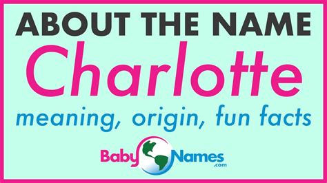 Charlotte Name Meaning Origin Nicknames And More Youtube