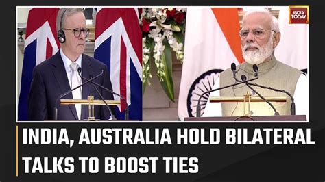 Australian Pm India Visit Pm Modi Raises Temple Vandalism In Australia